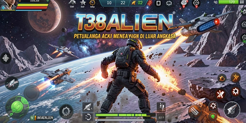 Gameplay seru dalam 138ALIEN, aksi luar angkasa yang mendebarkan.
