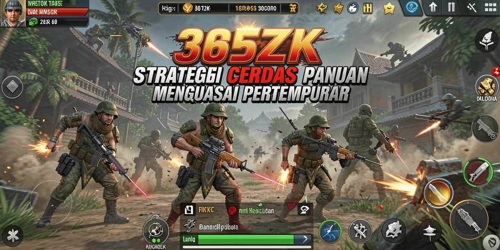 Screenshot gameplay <strong>365ZK</strong> menampilkan pertempuran taktis yang mendebarkan.