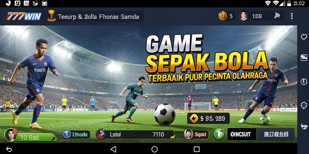 Tampilan gameplay menarik dari 777WIN yang membawa pengalaman sepak bola hidup.