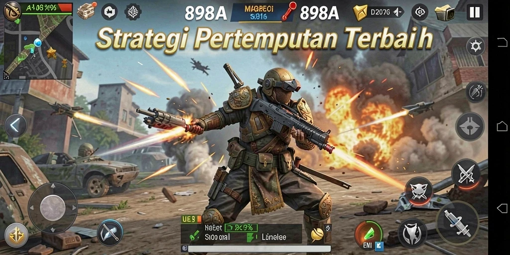 Tampilan screenshot game 898A menampilkan pertempuran strategi yang menegangkan.