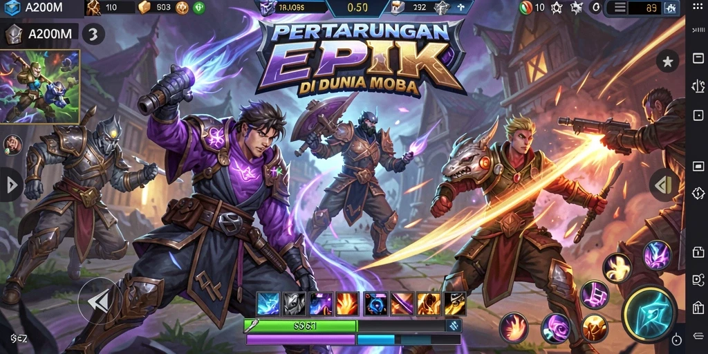 Tampilan gameplay A200M yang seru dan penuh aksi.