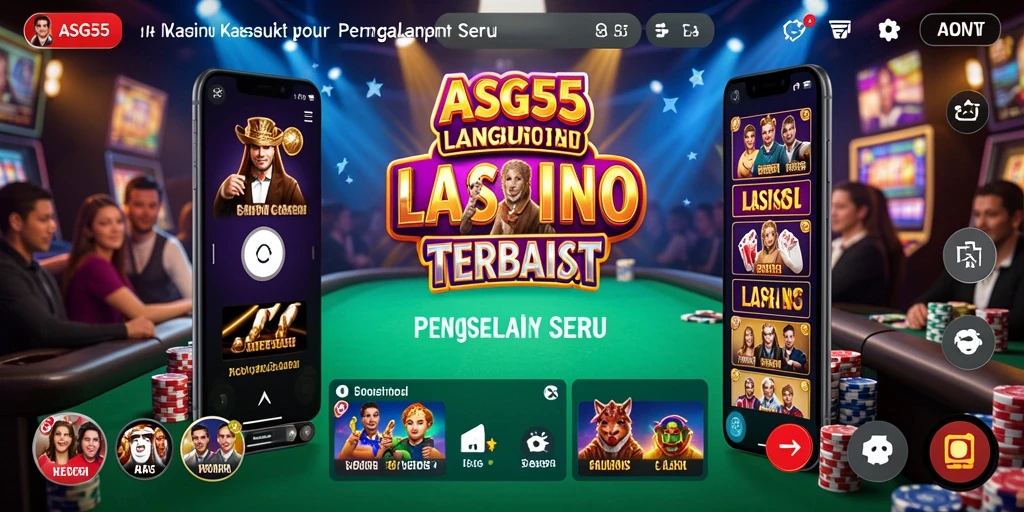 Tampilan gameplay Live Casino yang mendebarkan di ASG55.