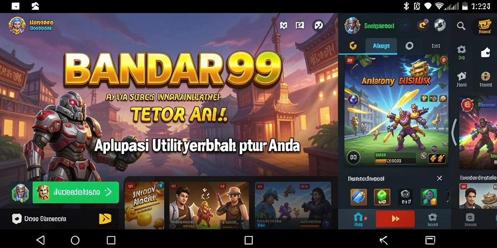 Tampilan utama BANDAR99 yang menampilkan berbagai fitur utility.