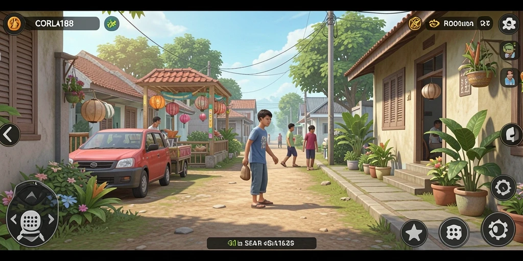 Tampilan gameplay CORLA188 yang menarik dan interaktif.