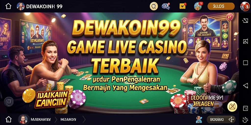 Tampilan gameplay menarik dari DEWAKOIN99 dalam suasana Live Casino.