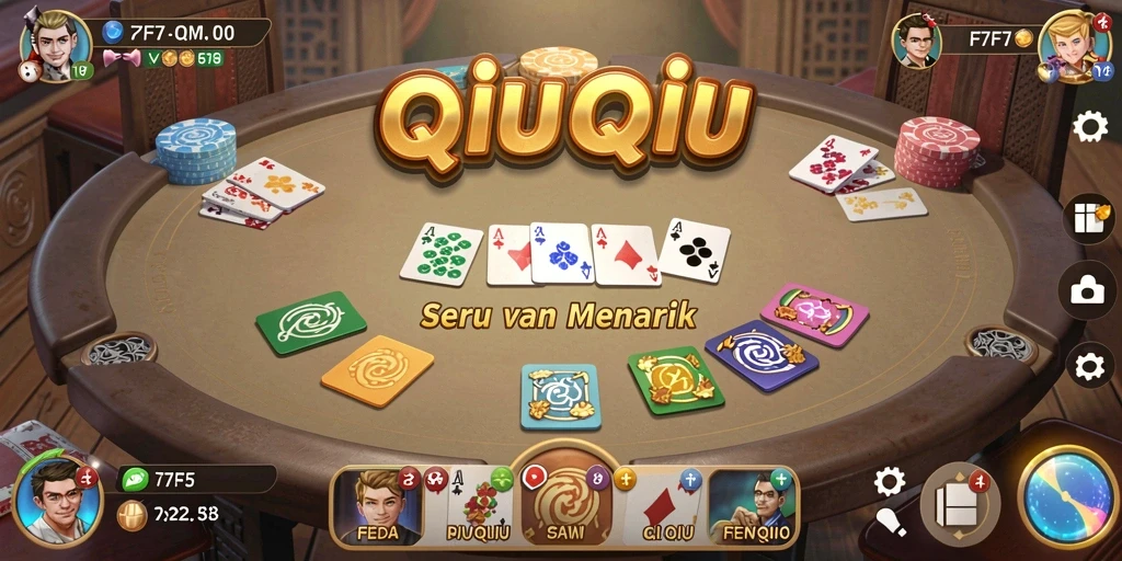 Screenshot gameplay QiuQiu F7F7 dengan tampilan menarik.