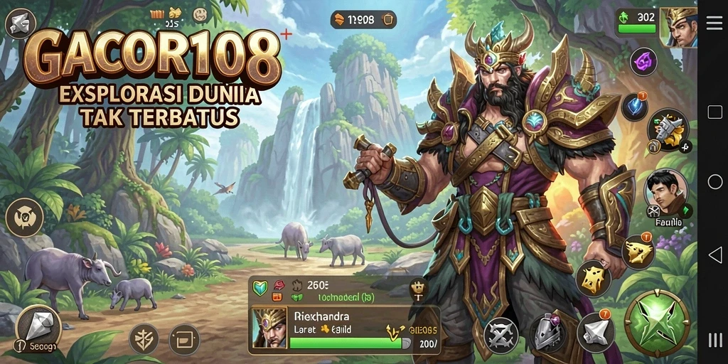 Screenshot gameplay Open World yang menampilkan petualangan epik.