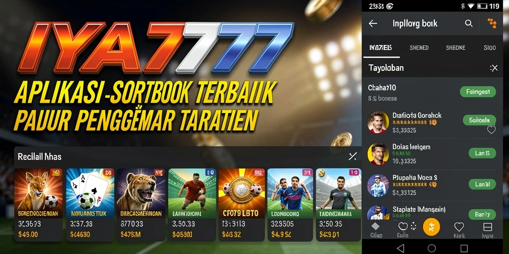 Screenshot utama IYA777 menampilkan taruhan olahraga yang menarik.