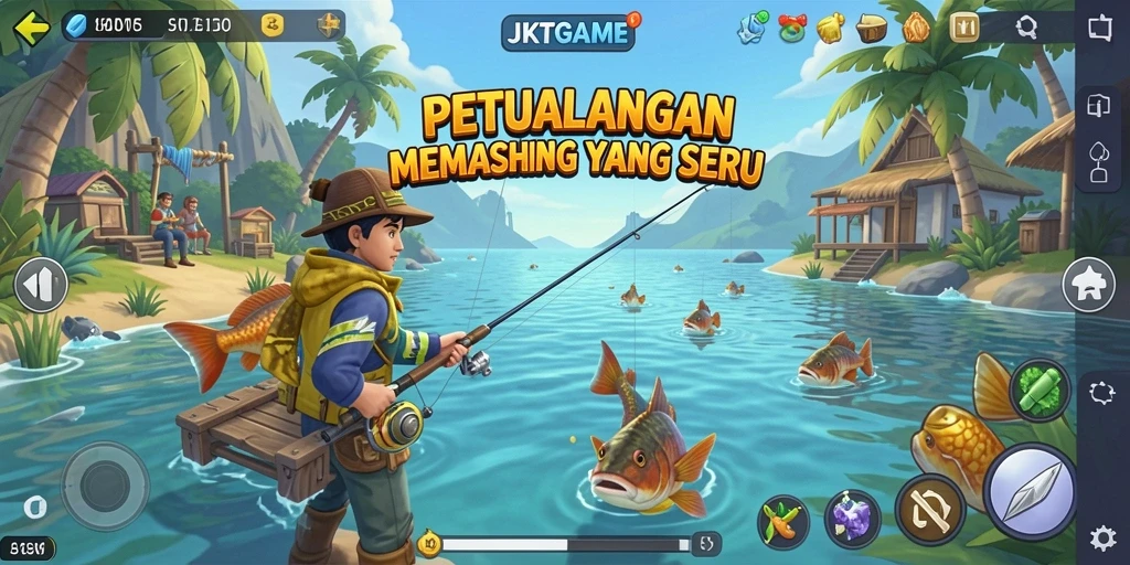 Tangkapan ikan yang mengesankan dalam gameplay JKTGAME.