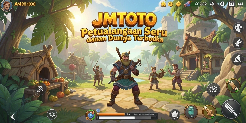 Screenshot gameplay <strong>JMTOTO</strong> menampilkan petualangan seru di dunia terbuka.