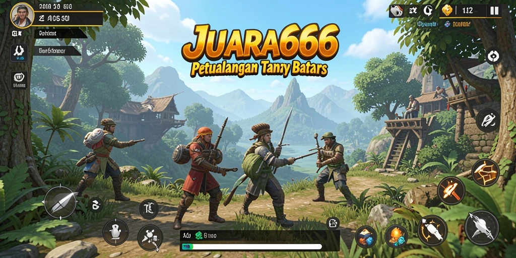 Screenshot JUARA666 menampilkan aksi petualangan mendalam di dunia terbuka.