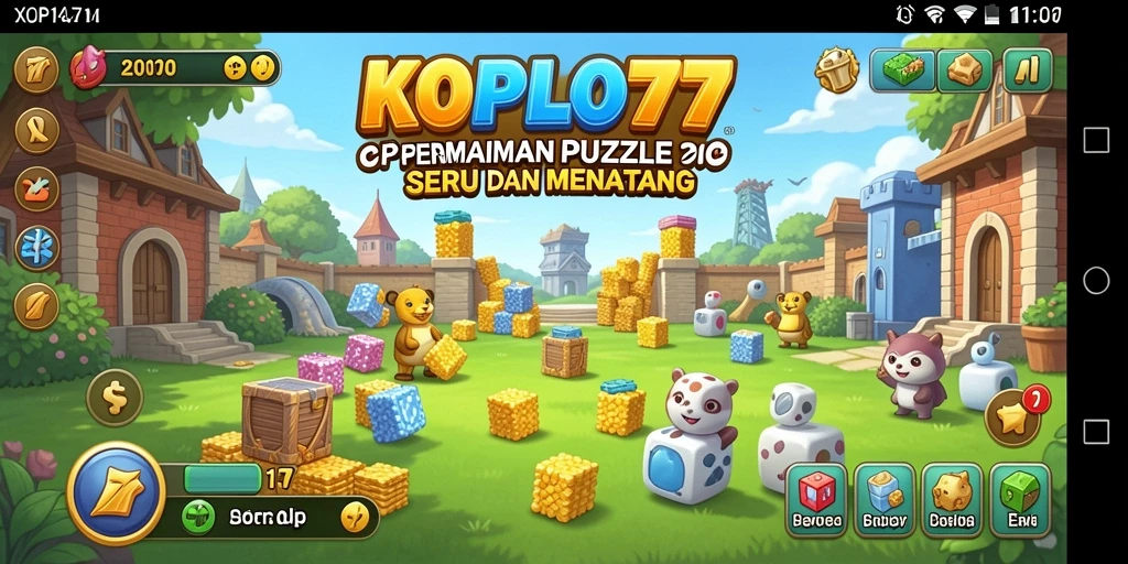 Gameplay KOPLO77 menampilkan berbagai teka-teki warna-warni yang menantang.