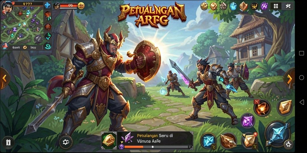Tampilan menarik dari gameplay ARPG di L777 yang mendebarkan.