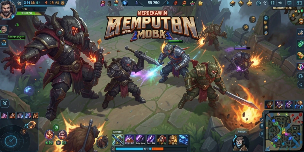 Tampilan aksi seru dalam gameplay MERDEKAWIN yang menegangkan.