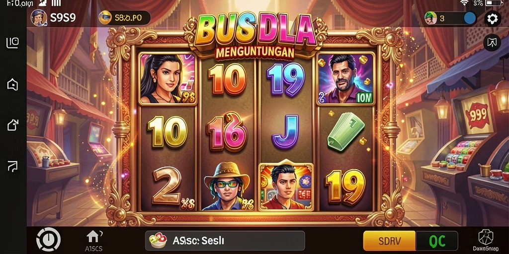 Tampilan gameplay menarik dari S9S9 dengan berbagai tema slot.