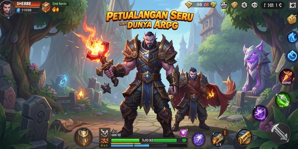 Tampilan gameplay menarik dalam petualangan ARPG.