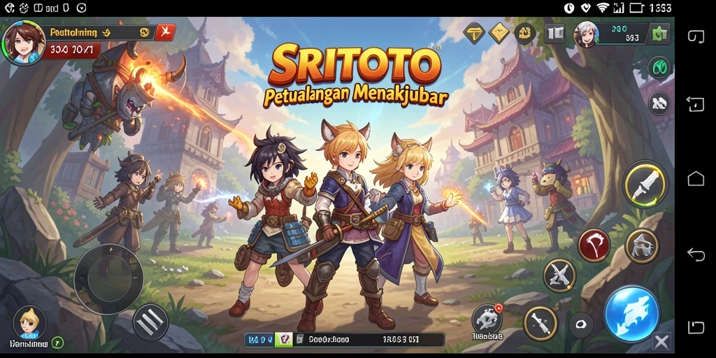 Tampilan gameplay SRITOTO yang seru dan penuh warna.