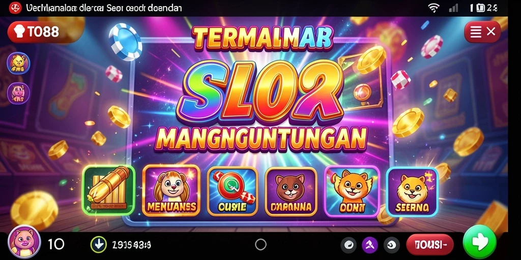 Tampilan gameplay TO88 yang mendebarkan dan berwarna-warni.