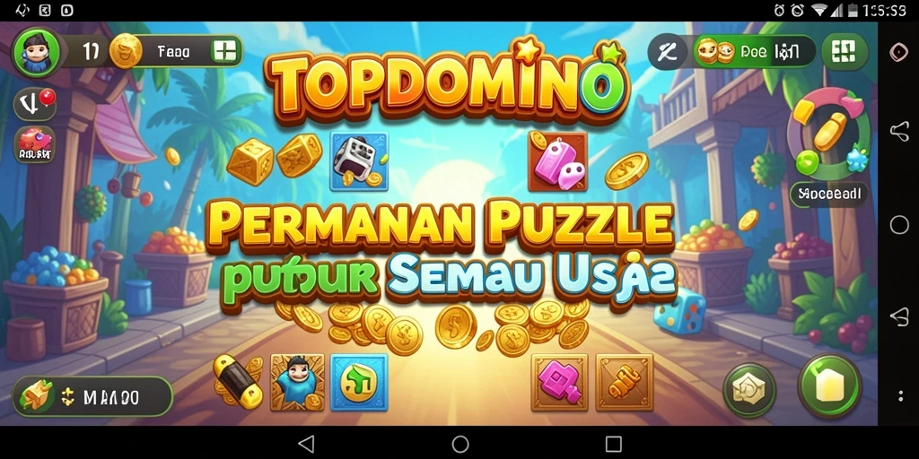 Tangkapan layar dari gameplay menarik TOPDOMINO dengan puzzle yang menantang.
