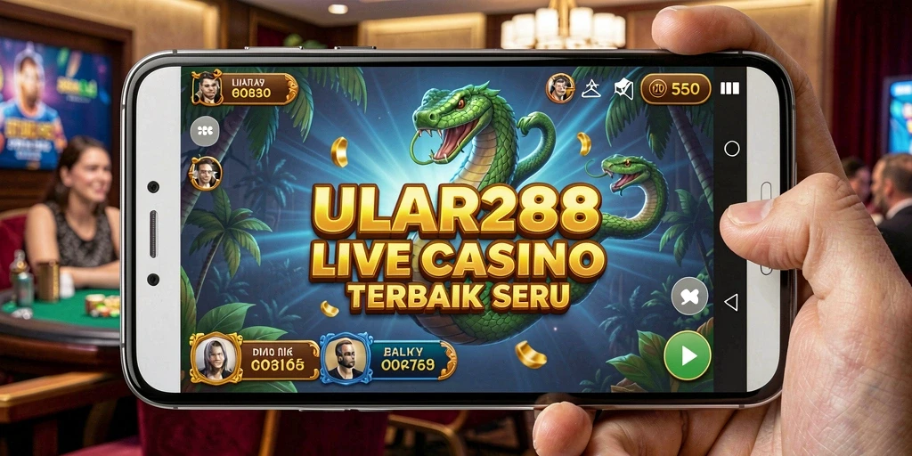 Screenshot ULAR288 menampilkan gameplay Live Casino yang seru dan interaktif.