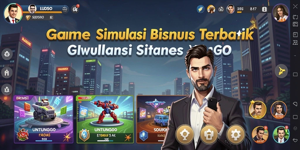 Tampilan permainan UNTUNGGO yang menarik dan interaktif di layar.